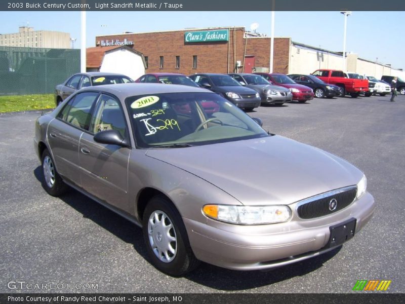Light Sandrift Metallic / Taupe 2003 Buick Century Custom