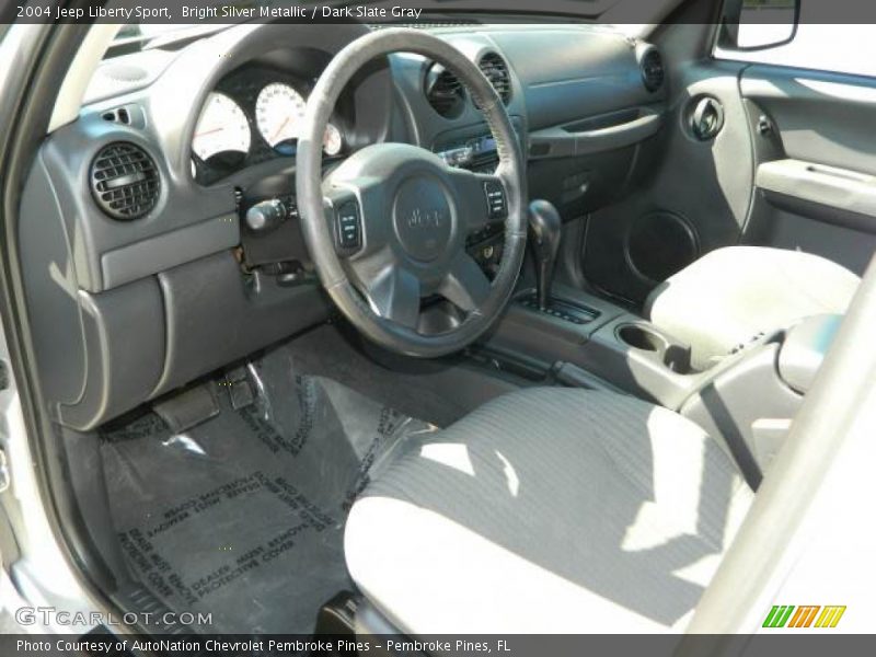 Bright Silver Metallic / Dark Slate Gray 2004 Jeep Liberty Sport