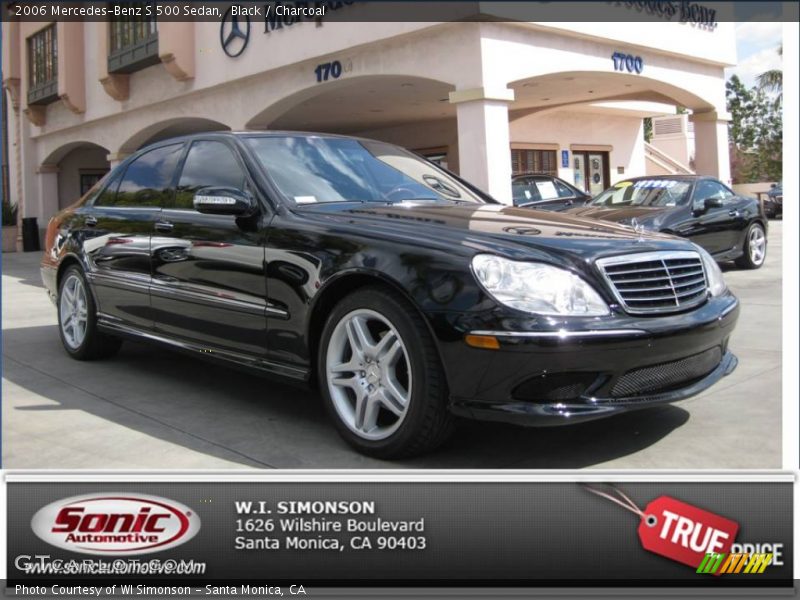 Black / Charcoal 2006 Mercedes-Benz S 500 Sedan