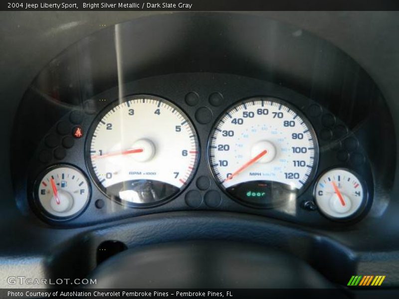 Bright Silver Metallic / Dark Slate Gray 2004 Jeep Liberty Sport