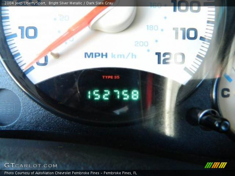 Bright Silver Metallic / Dark Slate Gray 2004 Jeep Liberty Sport