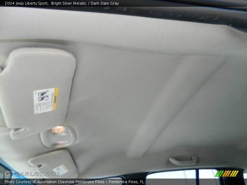 Bright Silver Metallic / Dark Slate Gray 2004 Jeep Liberty Sport