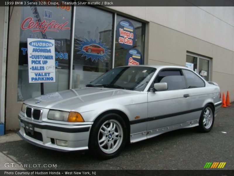 Titanium Silver Metallic / Black 1999 BMW 3 Series 328i Coupe