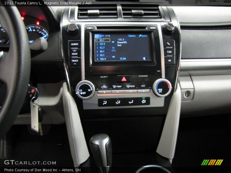 Magnetic Gray Metallic / Ash 2012 Toyota Camry L