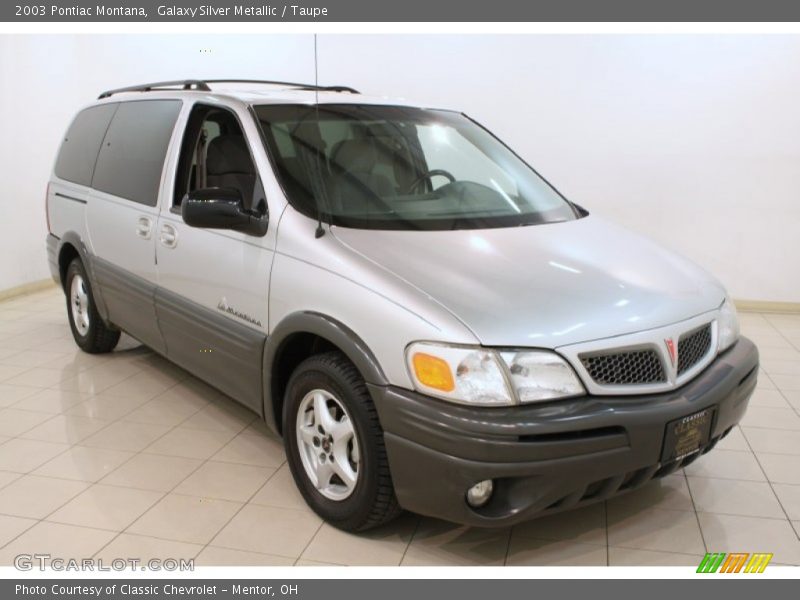 Galaxy Silver Metallic / Taupe 2003 Pontiac Montana