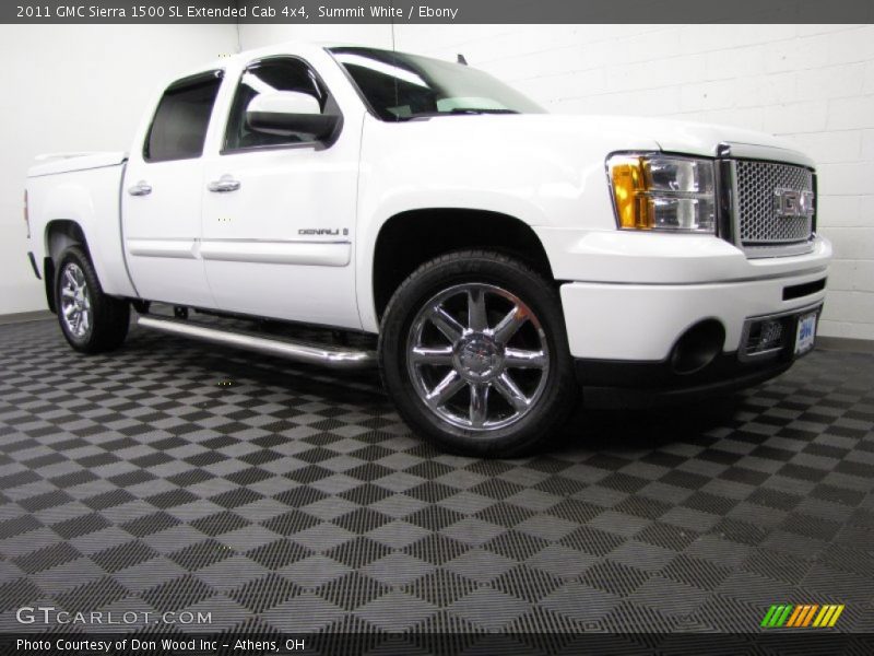 Summit White / Ebony 2011 GMC Sierra 1500 SL Extended Cab 4x4