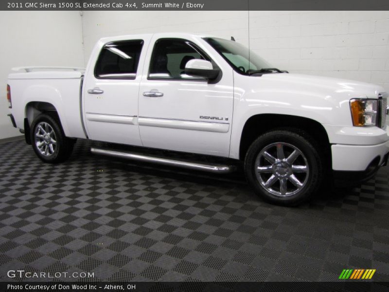 Summit White / Ebony 2011 GMC Sierra 1500 SL Extended Cab 4x4