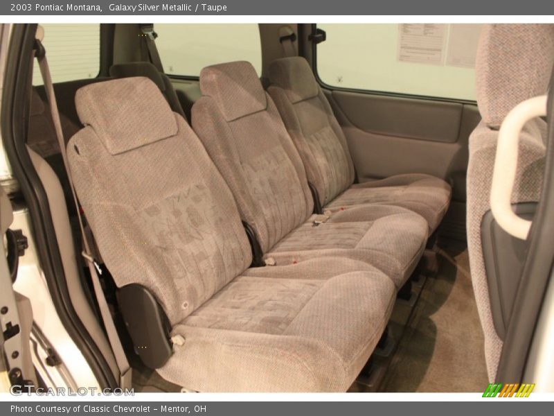 Rear Seat of 2003 Montana 