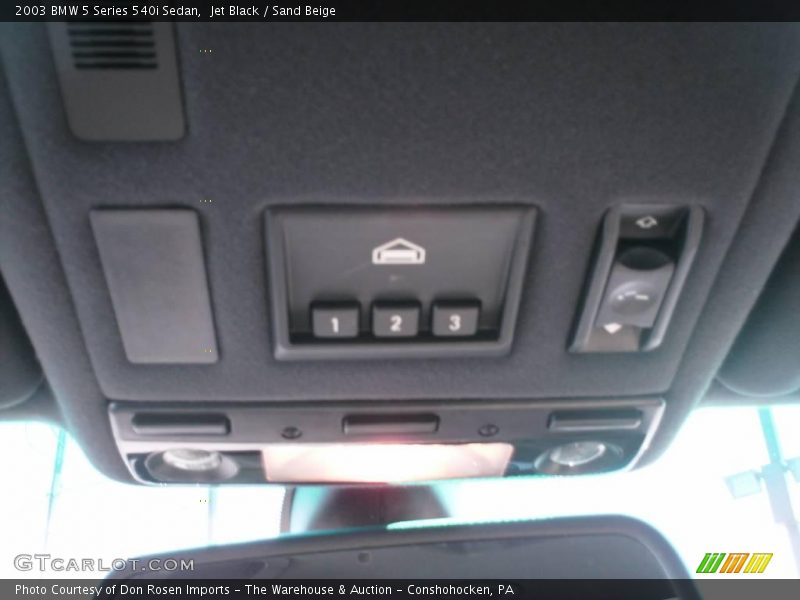 Jet Black / Sand Beige 2003 BMW 5 Series 540i Sedan