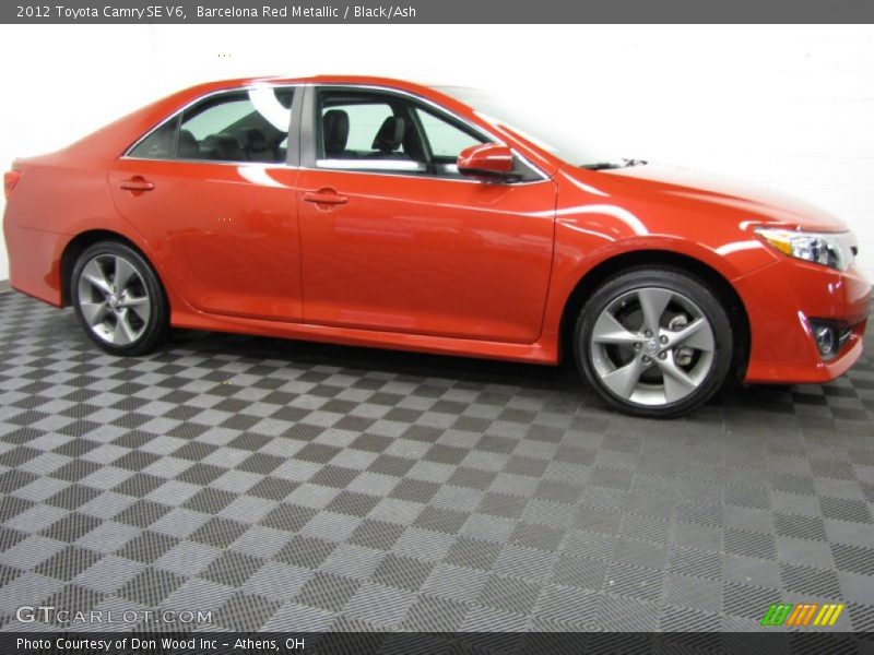 Barcelona Red Metallic / Black/Ash 2012 Toyota Camry SE V6