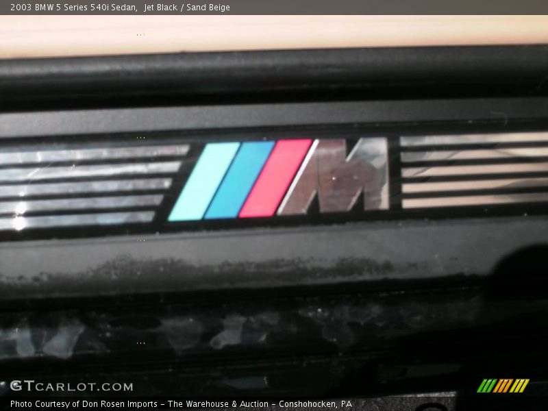 Jet Black / Sand Beige 2003 BMW 5 Series 540i Sedan