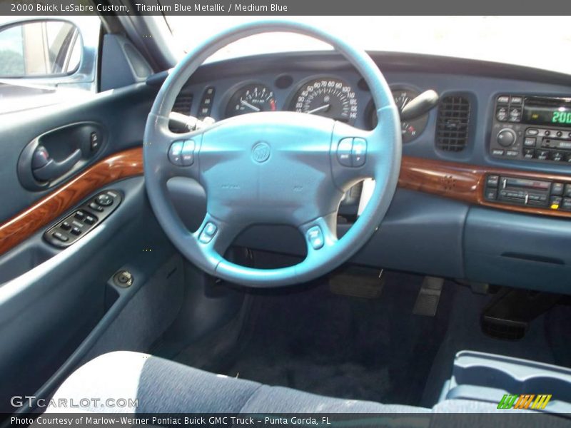 Titanium Blue Metallic / Medium Blue 2000 Buick LeSabre Custom