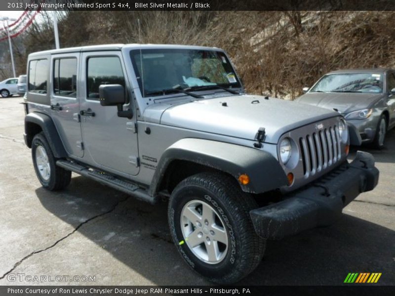 Billet Silver Metallic / Black 2013 Jeep Wrangler Unlimited Sport S 4x4