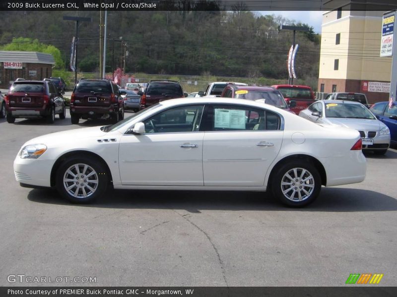 White Opal / Cocoa/Shale 2009 Buick Lucerne CXL