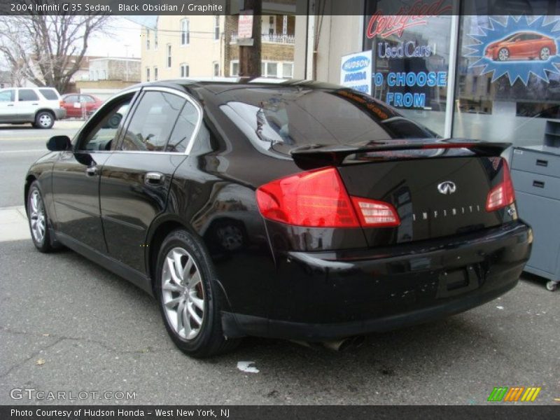 Black Obsidian / Graphite 2004 Infiniti G 35 Sedan