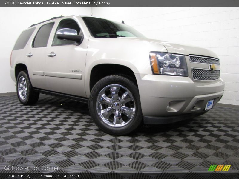 Silver Birch Metallic / Ebony 2008 Chevrolet Tahoe LTZ 4x4