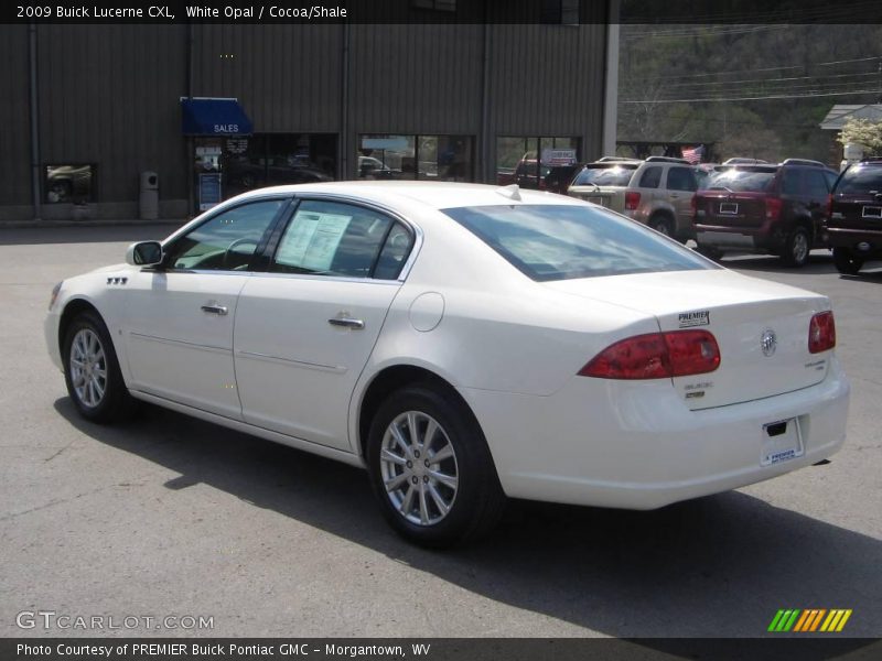 White Opal / Cocoa/Shale 2009 Buick Lucerne CXL