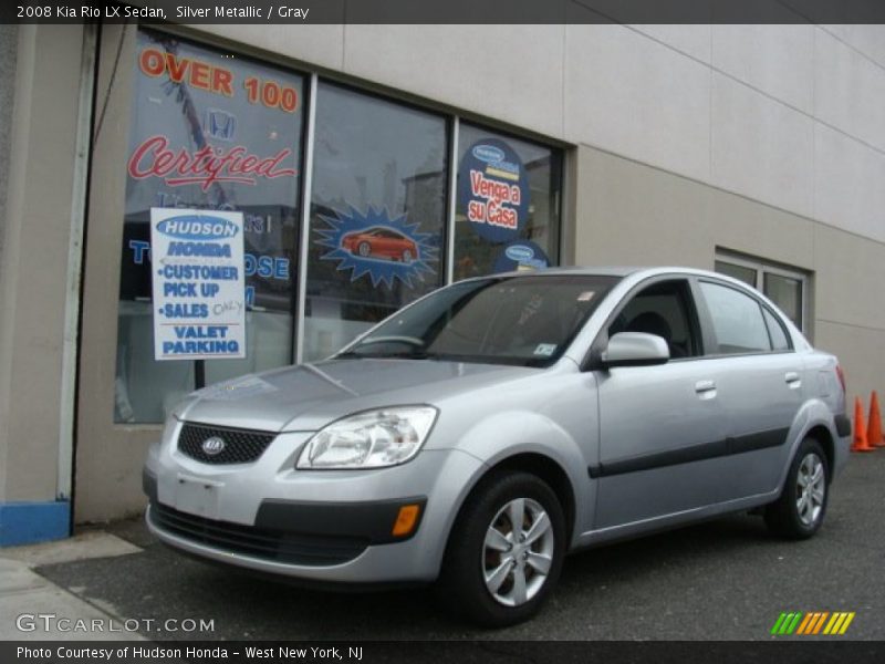Silver Metallic / Gray 2008 Kia Rio LX Sedan
