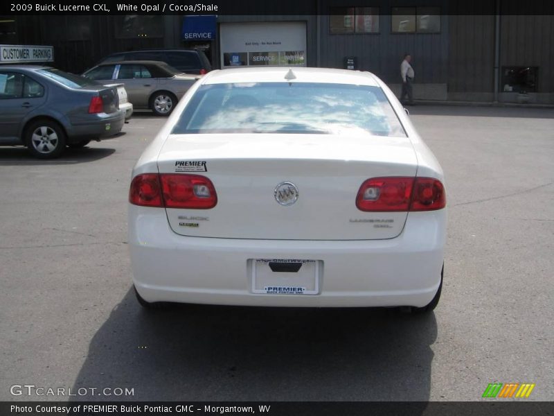 White Opal / Cocoa/Shale 2009 Buick Lucerne CXL