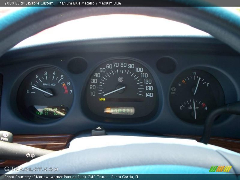 Titanium Blue Metallic / Medium Blue 2000 Buick LeSabre Custom