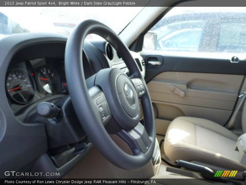 Bright White / Dark Slate Gray/Light Pebble 2013 Jeep Patriot Sport 4x4
