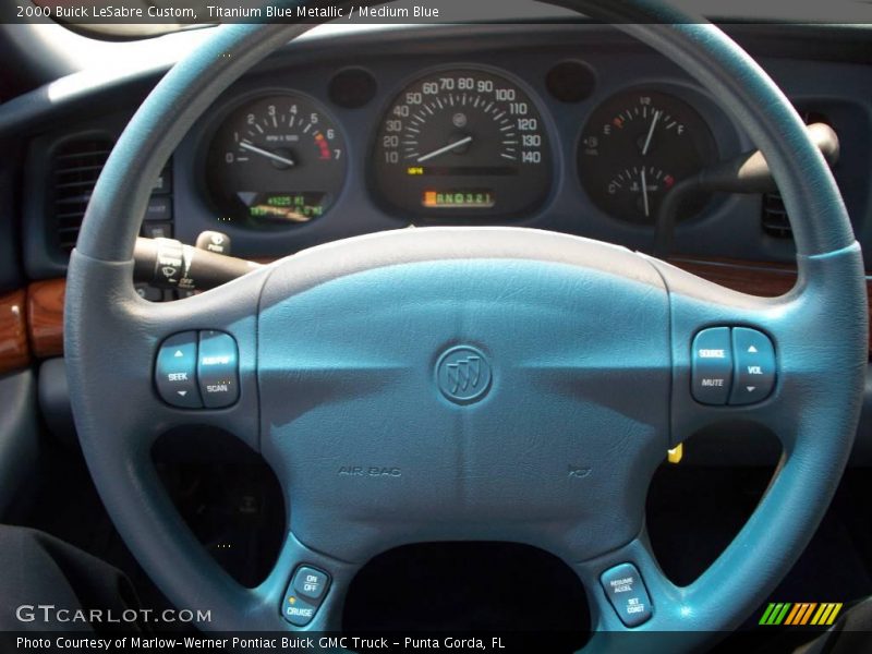 Titanium Blue Metallic / Medium Blue 2000 Buick LeSabre Custom