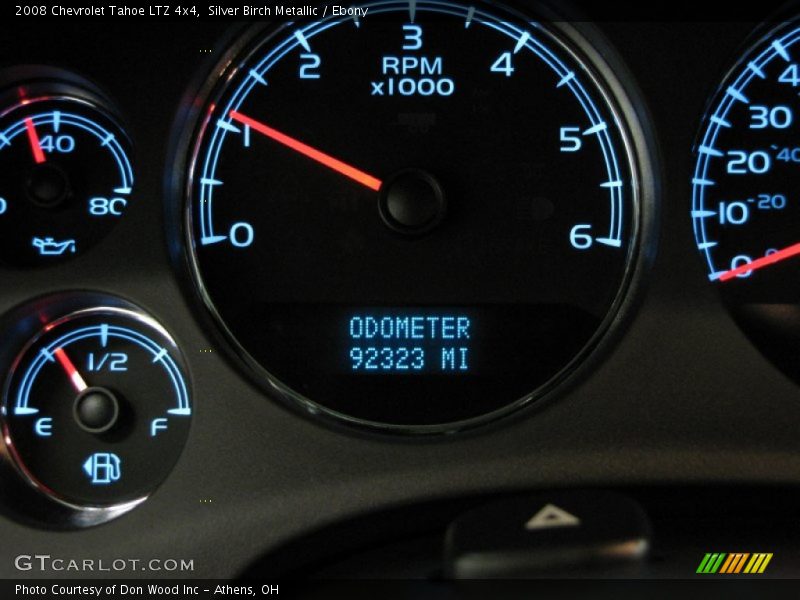 Silver Birch Metallic / Ebony 2008 Chevrolet Tahoe LTZ 4x4