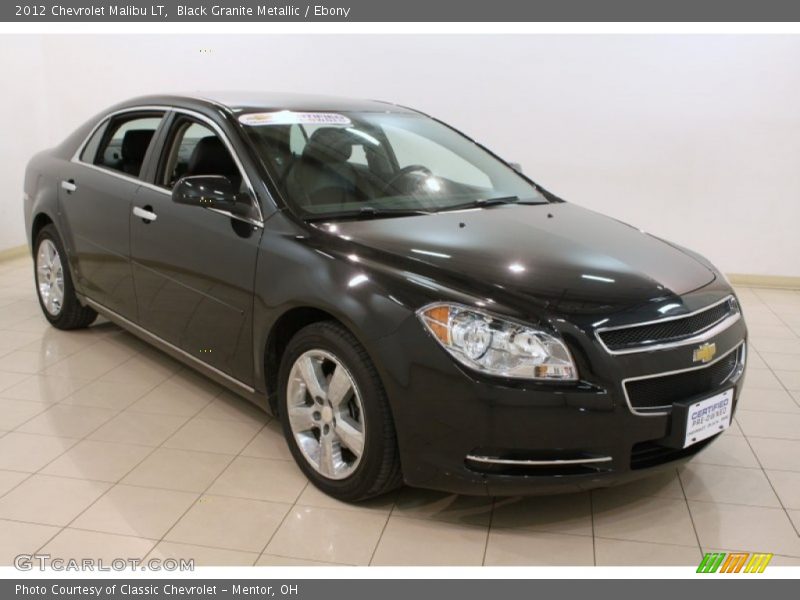 Black Granite Metallic / Ebony 2012 Chevrolet Malibu LT