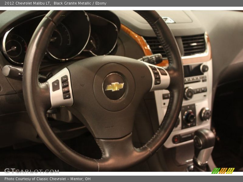 Black Granite Metallic / Ebony 2012 Chevrolet Malibu LT