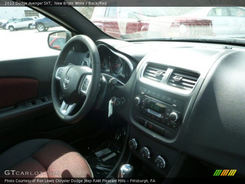 New Bright White / Black/Red 2013 Dodge Avenger SXT
