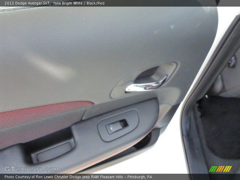 New Bright White / Black/Red 2013 Dodge Avenger SXT