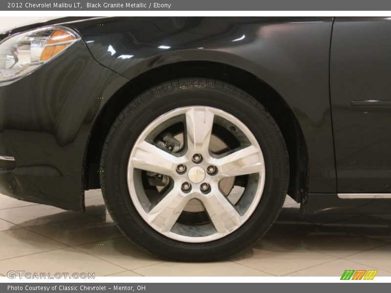 Black Granite Metallic / Ebony 2012 Chevrolet Malibu LT