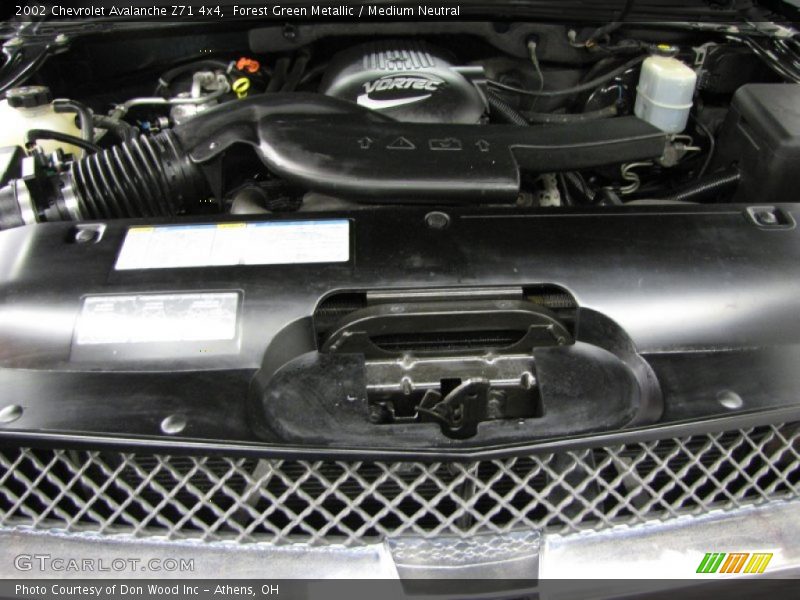 Forest Green Metallic / Medium Neutral 2002 Chevrolet Avalanche Z71 4x4