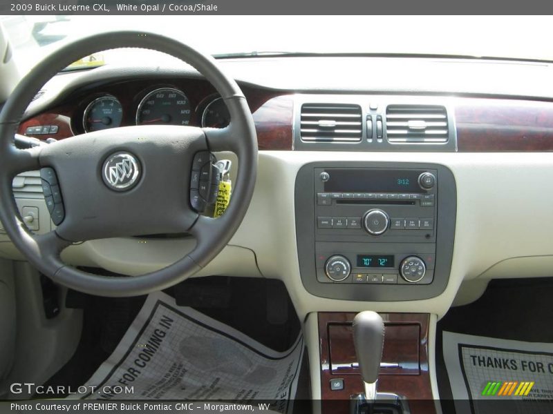 White Opal / Cocoa/Shale 2009 Buick Lucerne CXL