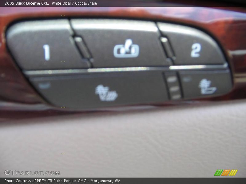 White Opal / Cocoa/Shale 2009 Buick Lucerne CXL