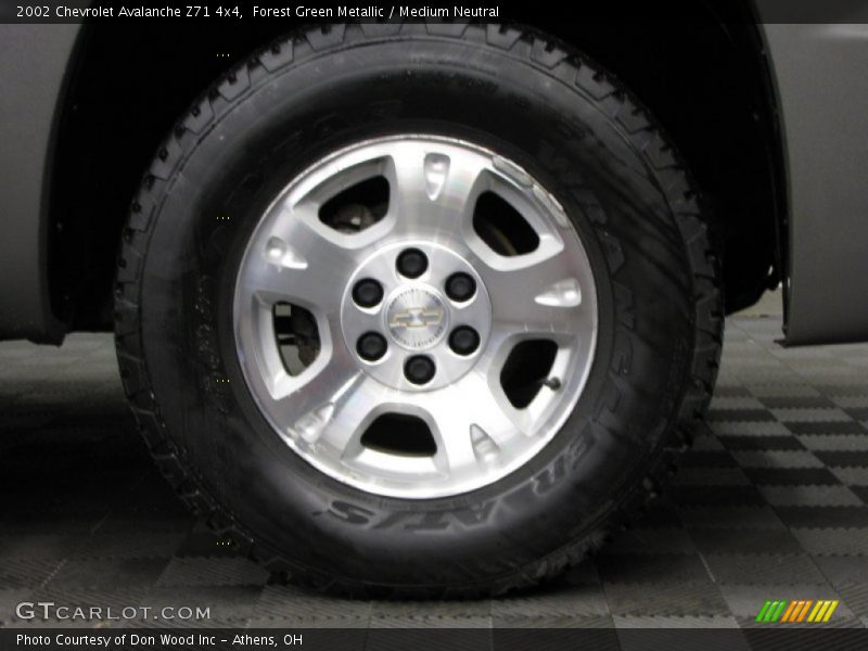 Forest Green Metallic / Medium Neutral 2002 Chevrolet Avalanche Z71 4x4