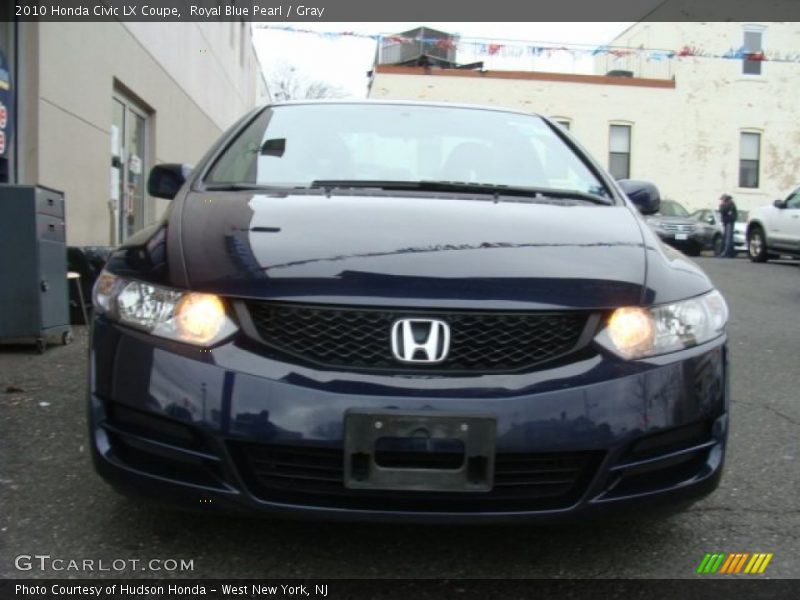 Royal Blue Pearl / Gray 2010 Honda Civic LX Coupe