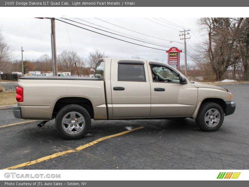 Light Almond Pearl Metallic / Khaki 2005 Dodge Dakota SLT Quad Cab