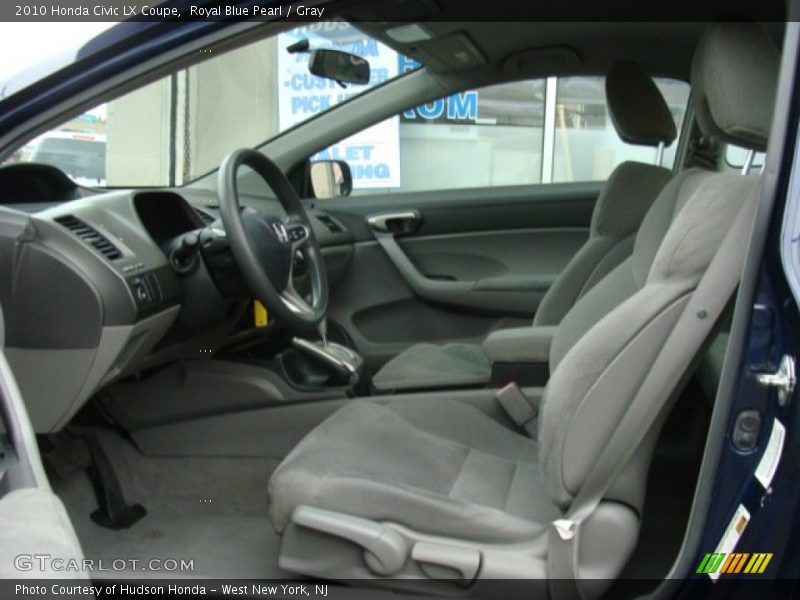 Royal Blue Pearl / Gray 2010 Honda Civic LX Coupe