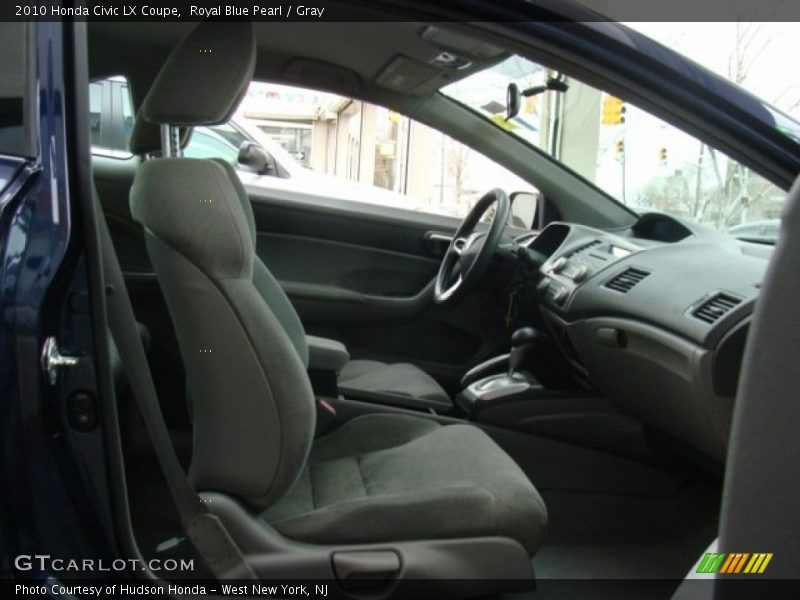 Royal Blue Pearl / Gray 2010 Honda Civic LX Coupe