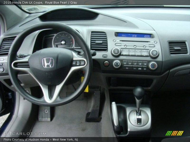 Royal Blue Pearl / Gray 2010 Honda Civic LX Coupe