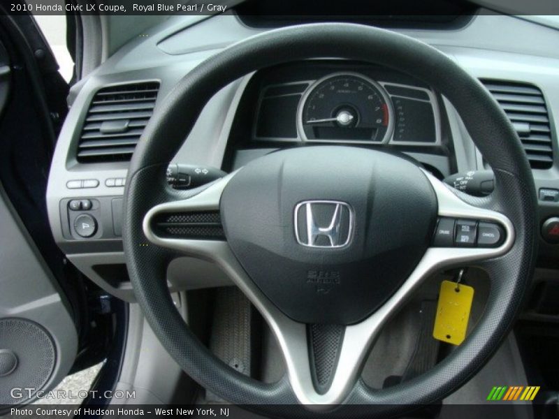 Royal Blue Pearl / Gray 2010 Honda Civic LX Coupe