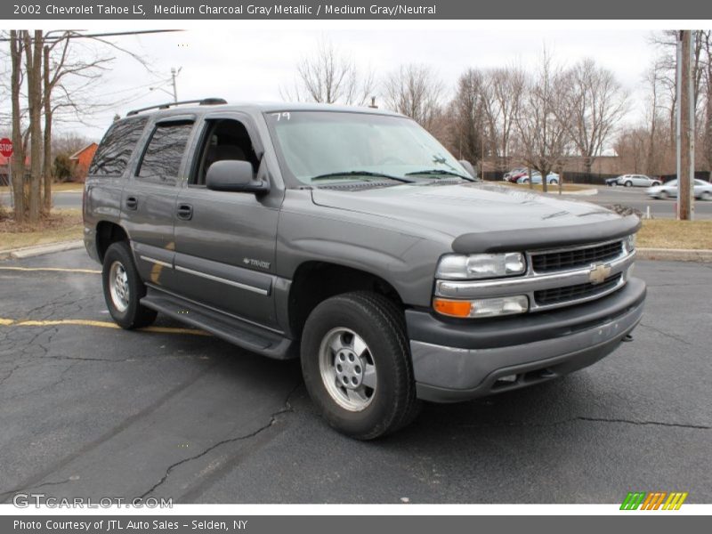 Medium Charcoal Gray Metallic / Medium Gray/Neutral 2002 Chevrolet Tahoe LS