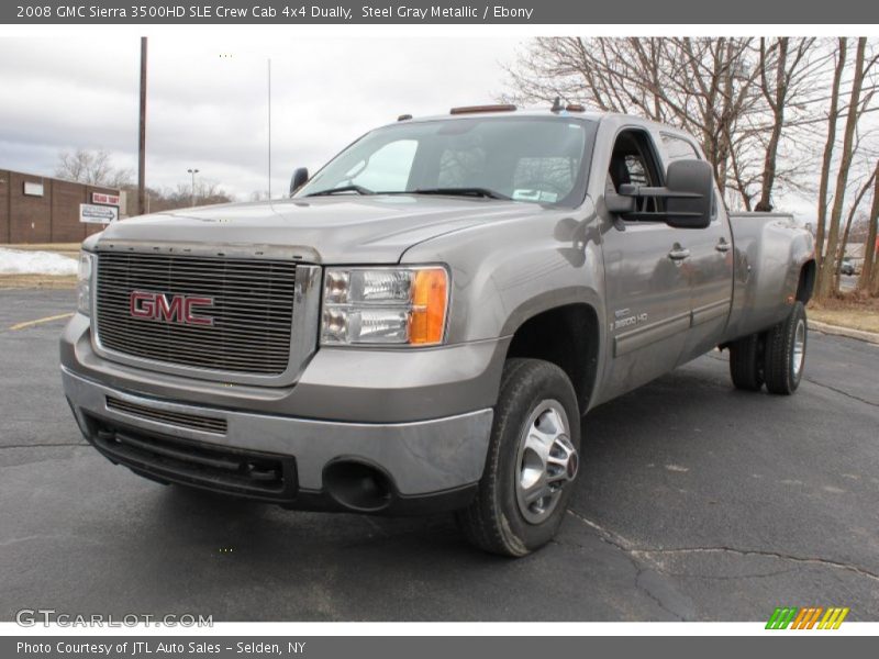 Front 3/4 View of 2008 Sierra 3500HD SLE Crew Cab 4x4 Dually