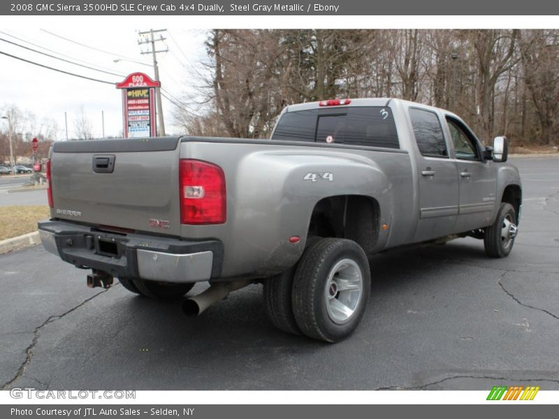 Steel Gray Metallic / Ebony 2008 GMC Sierra 3500HD SLE Crew Cab 4x4 Dually