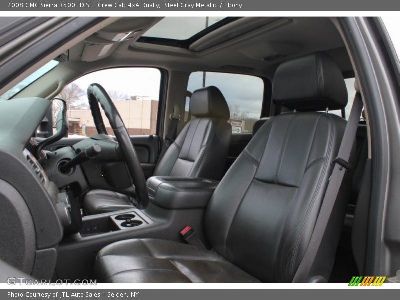 Steel Gray Metallic / Ebony 2008 GMC Sierra 3500HD SLE Crew Cab 4x4 Dually