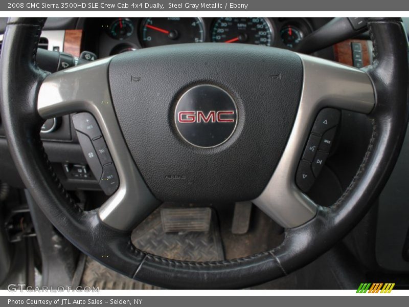 Steel Gray Metallic / Ebony 2008 GMC Sierra 3500HD SLE Crew Cab 4x4 Dually