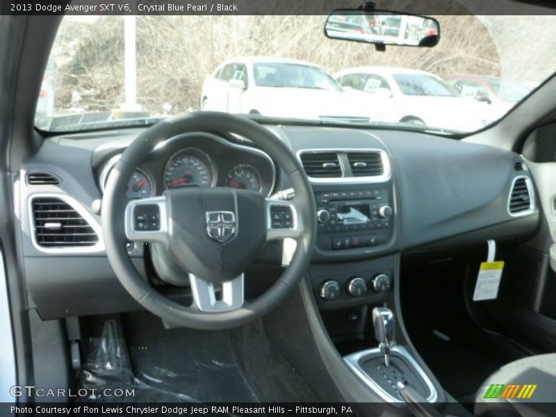 Crystal Blue Pearl / Black 2013 Dodge Avenger SXT V6