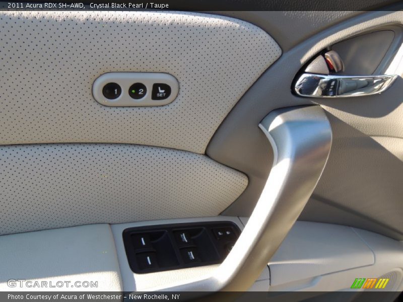 Crystal Black Pearl / Taupe 2011 Acura RDX SH-AWD