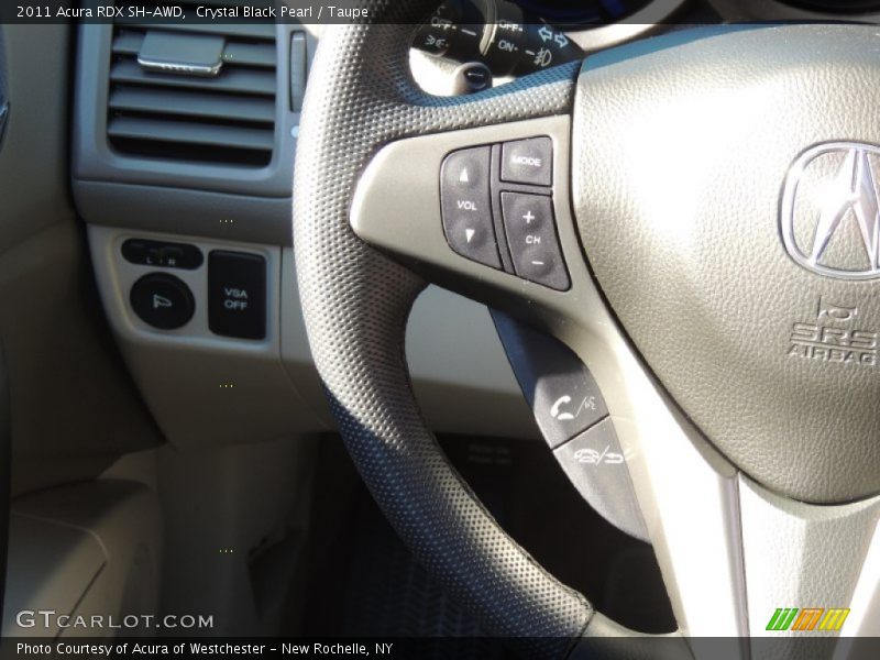 Crystal Black Pearl / Taupe 2011 Acura RDX SH-AWD